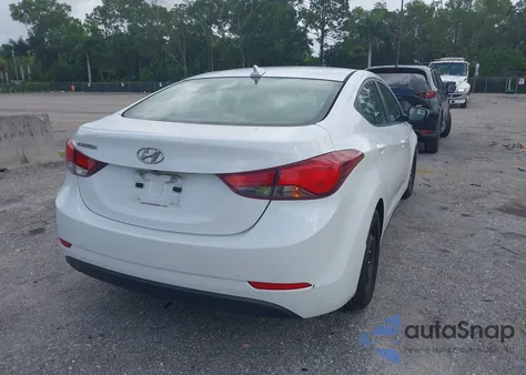 2016 Hyundai Elantra Se from USA, damaged, VIN 5NPDH4AE1GH743937